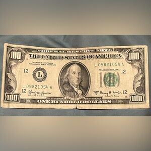 1963 A $100 Bill San Francisco Mint